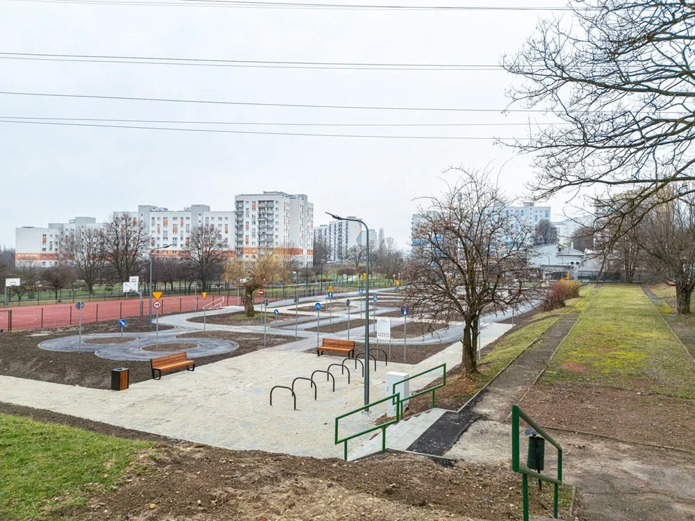Drugie miasteczko ruchu drogowego w Sosnowcu niemal gotowe