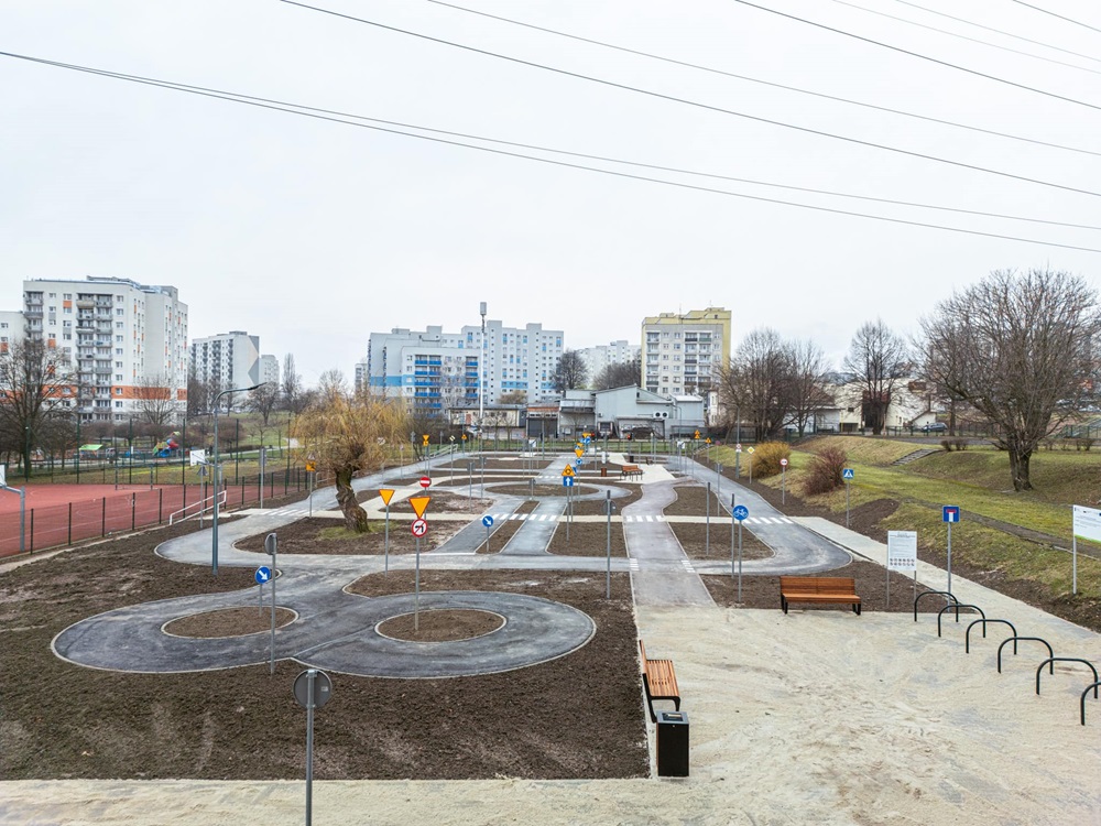 Drugie miasteczko ruchu drogowego w Sosnowcu niemal gotowe