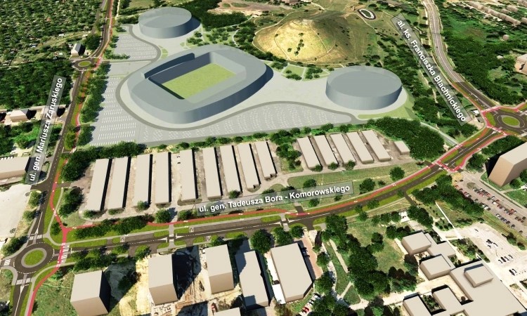 Od dzisiaj zamknięte zostanie skrzyżowanie przy Zagłębiowskim Parku Sportowym!