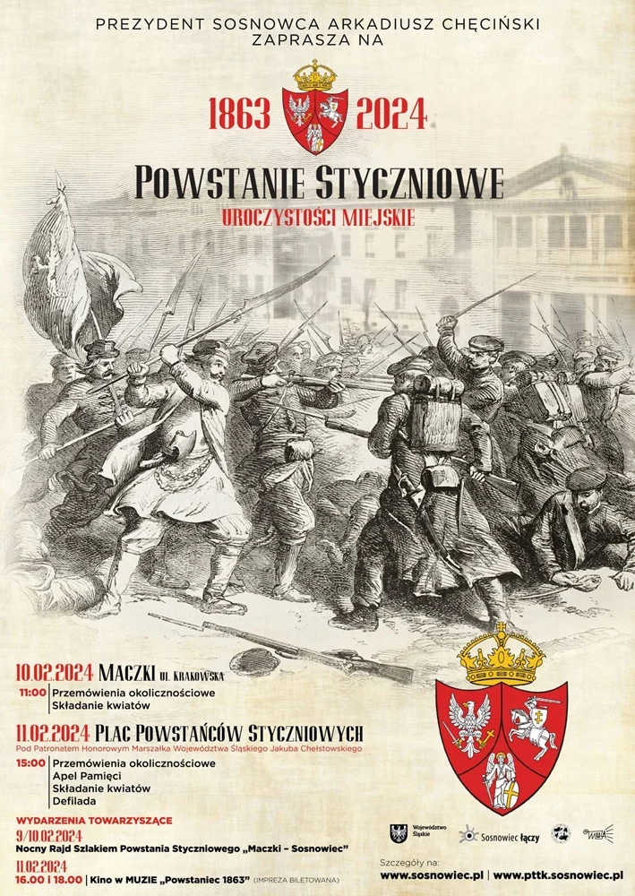 Sosnowiec upamiętni 161. rocznicę Powstania Styczniowego i Bitwy o Sosnowiec