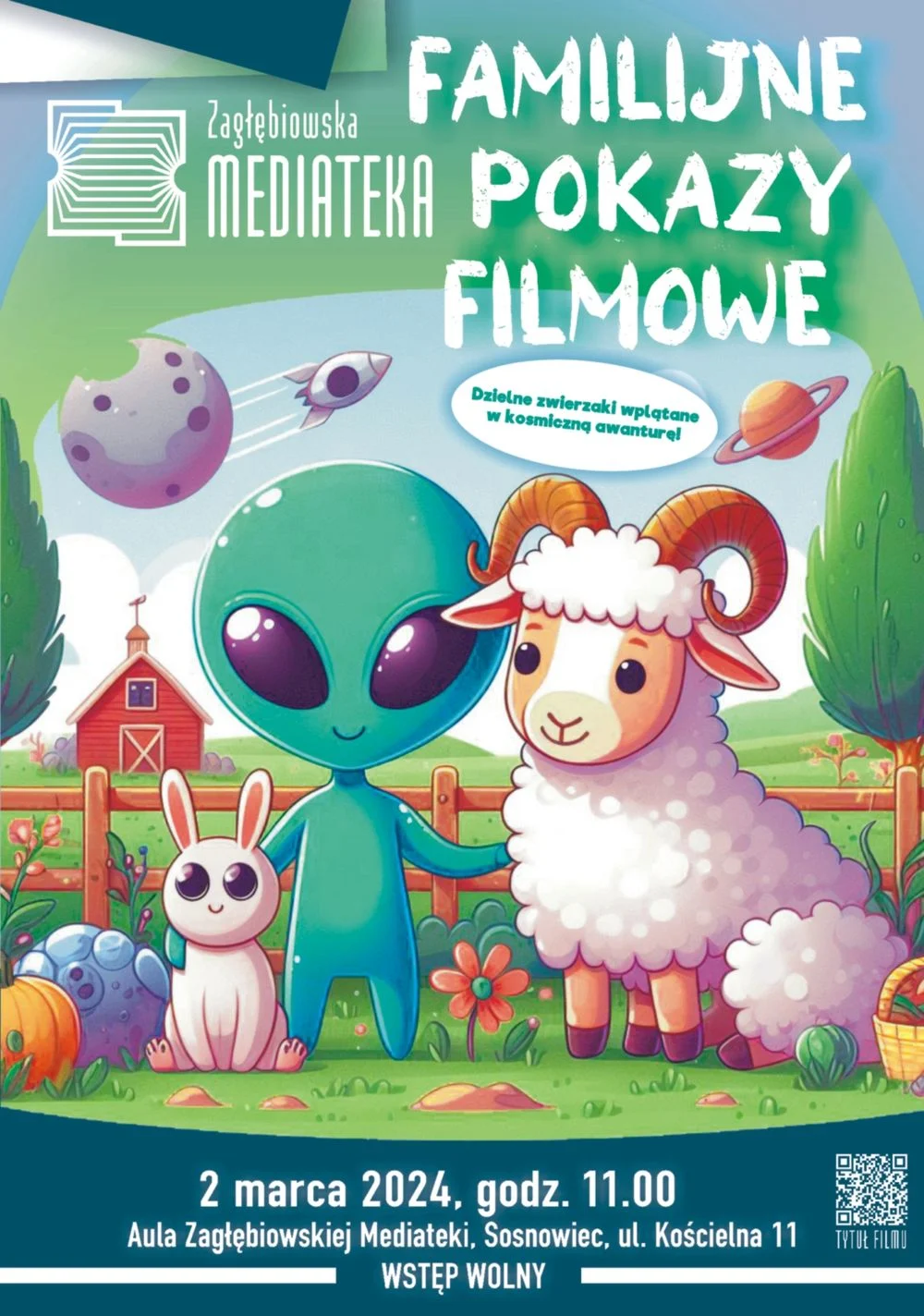 Familijne Pokazy Filmowe – dzielne zwierzaki wplątane w kosmiczną awanturę!