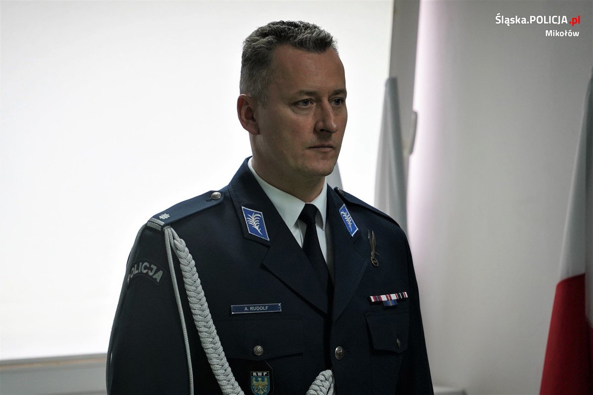 Podinspektor Andrzej Rudolf pełniącym obowiązki Komendanta Powiatowego Policji w Mikołowie