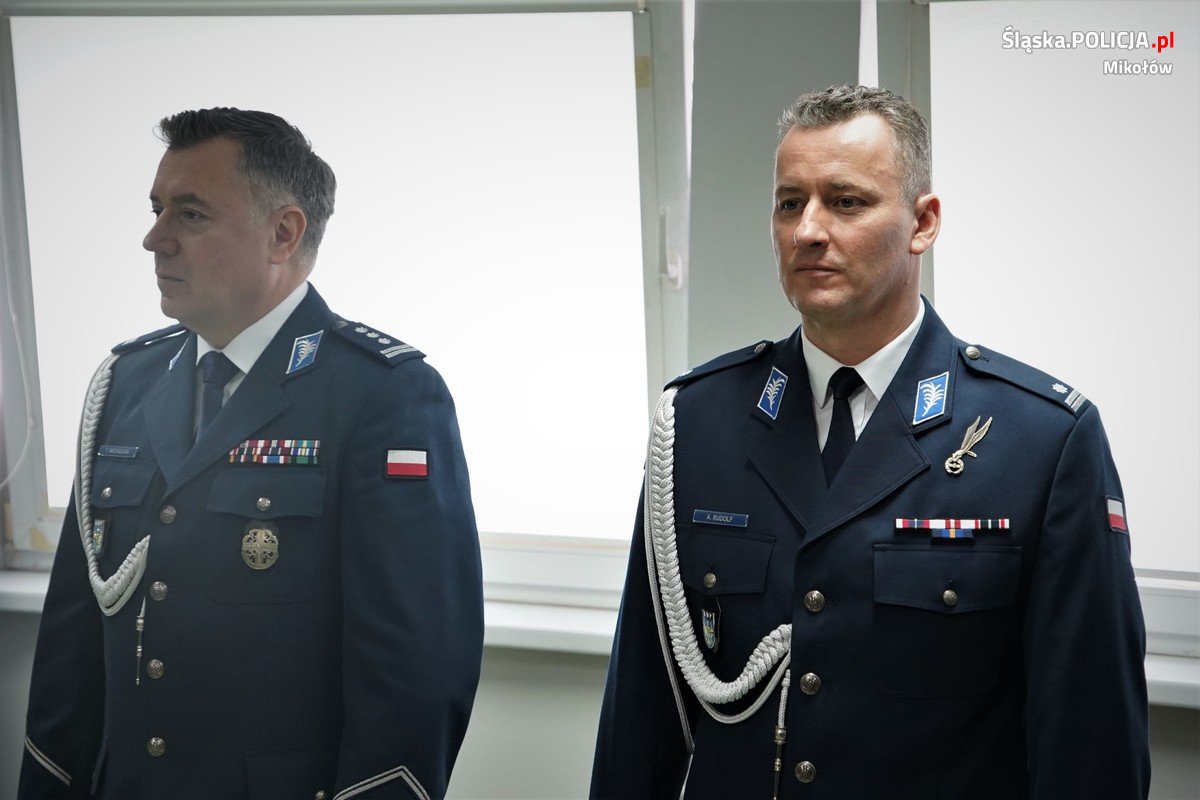 Podinspektor Andrzej Rudolf pełniącym obowiązki Komendanta Powiatowego Policji w Mikołowie