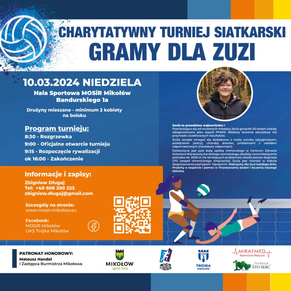 Przed nami Charytatywny Turniej Siatkarski - Gramy dla Zuzi! Trwają zapisy