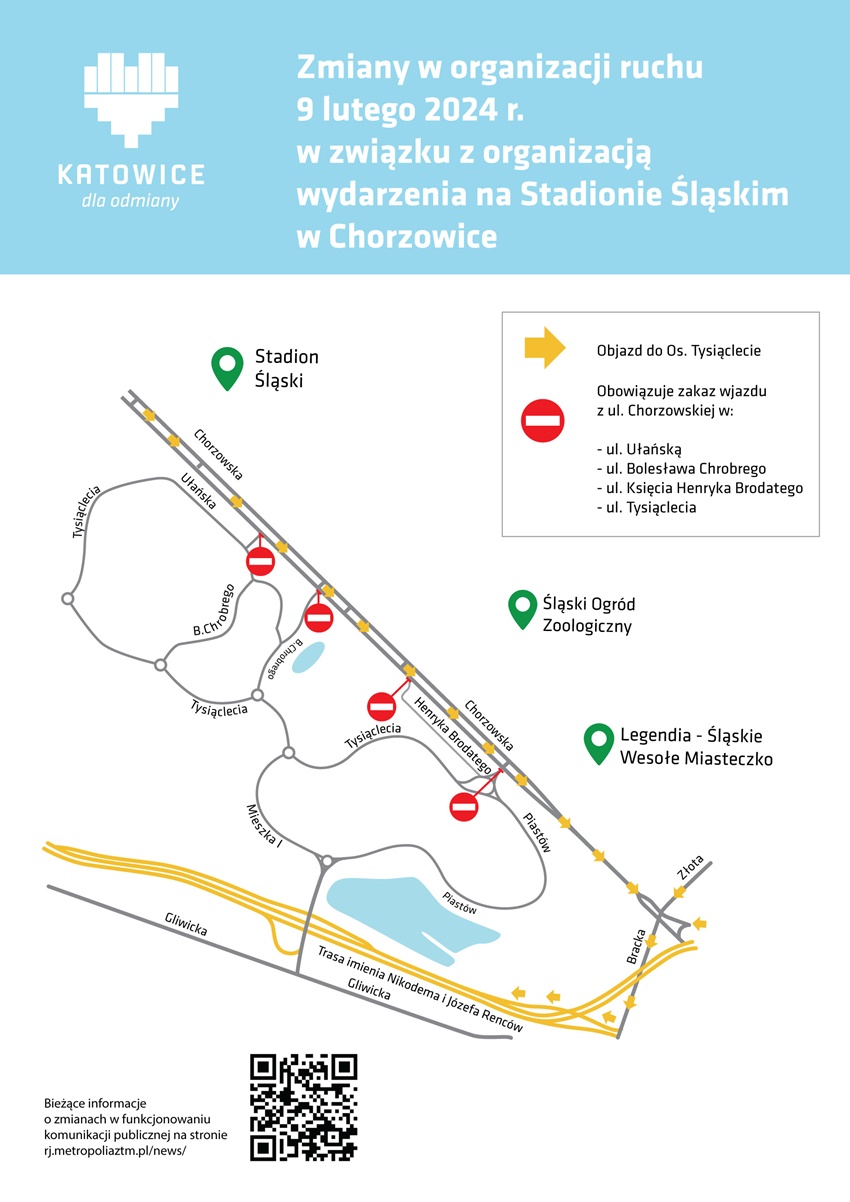Zmiany w organizacji ruchu w rejonie os. Tysiąclecia w Katowicach