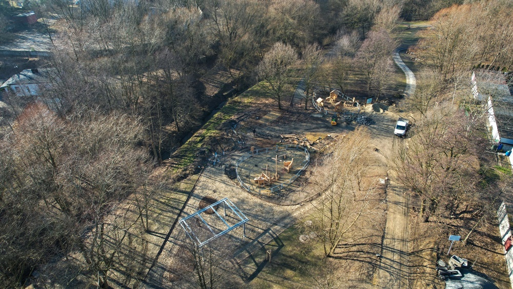 Katowice: Trwają ostatnie prace w parku w dolinie Ślepiotki