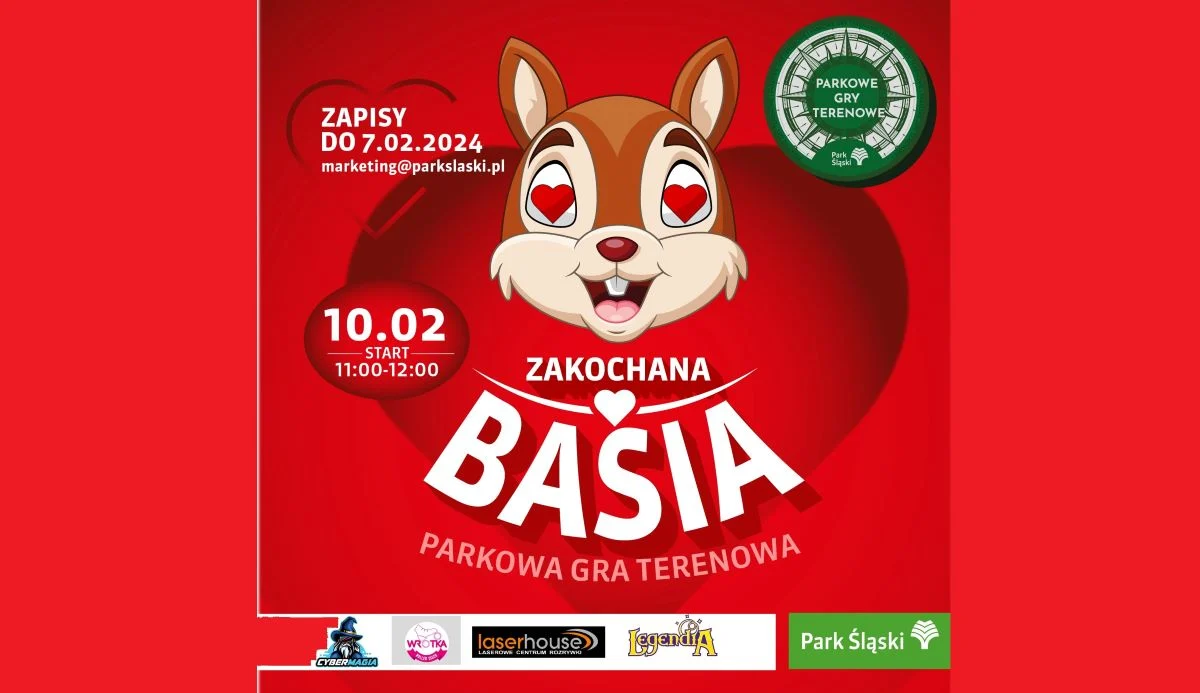 Przed nami Walentynkowa Gra Terenowa "Zakochana Basia". Sprawdźcie szczegóły!