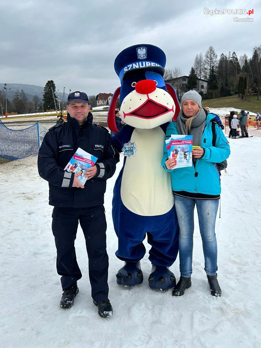 Chorzowscy policjanci dbali o bezpieczeństwo na zawodach narciarskich