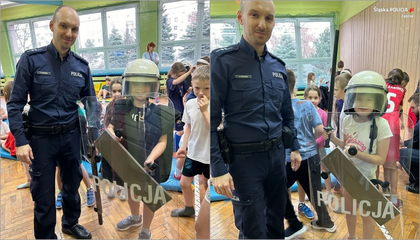 Policyjne spotkania z dziećmi podczas zimowych ferii w Zabrzu