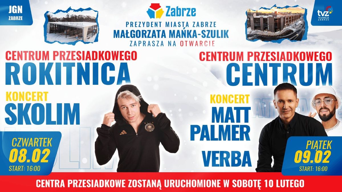 Dzisiaj ruszają koncerty z okazji otwarcia nowych centrów przesiadkowych!