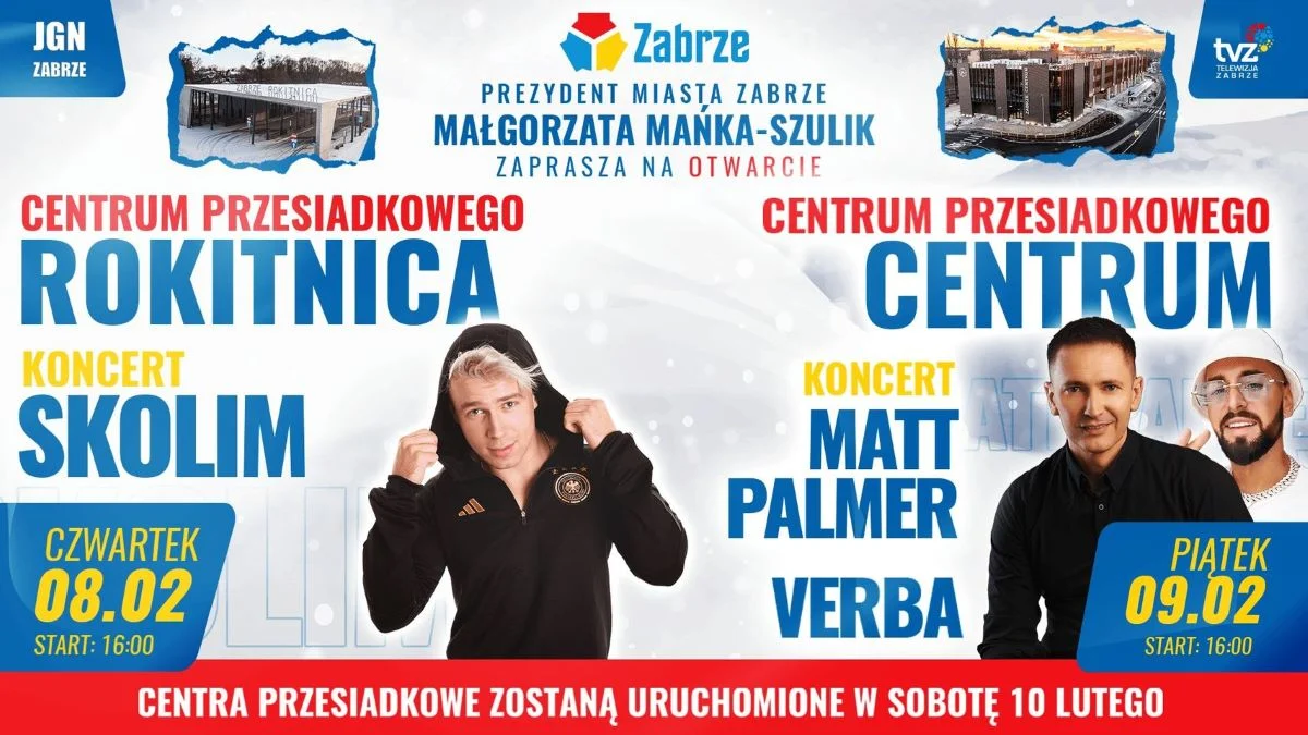 Dzisiaj ruszają koncerty z okazji otwarcia nowych centrów przesiadkowych!