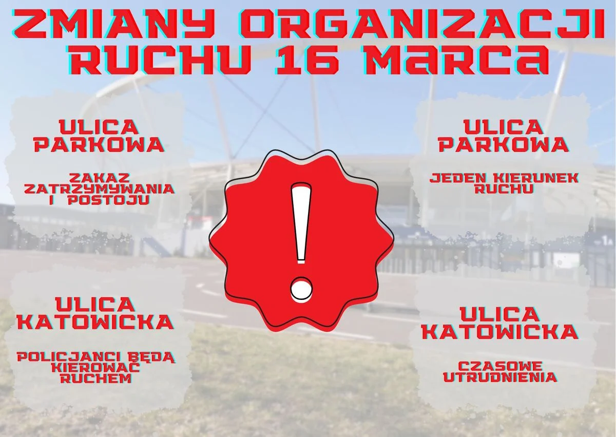 Przed nami mecz Ruch Chorzów - Górnik Zabrze. Uwaga na utrudnienia w ruchu!