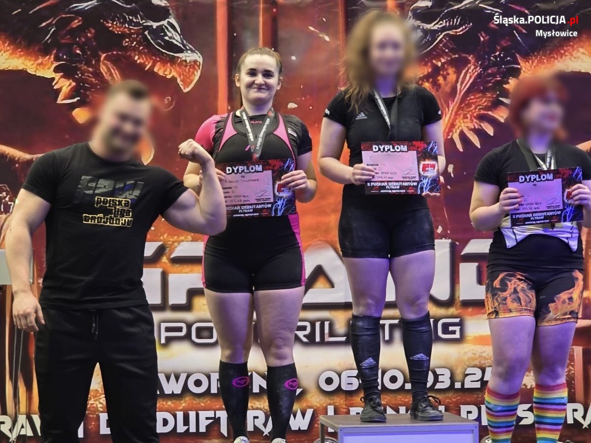 Policjantka z Mysłowic wicemistrzynią Europy służb mundurowych w trójboju siłowym
