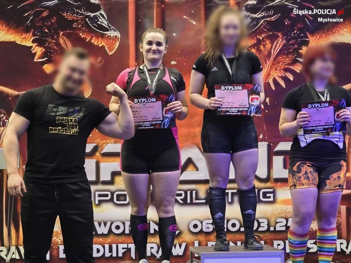 Policjantka z Mysłowic wicemistrzynią Europy służb mundurowych w trójboju siłowym