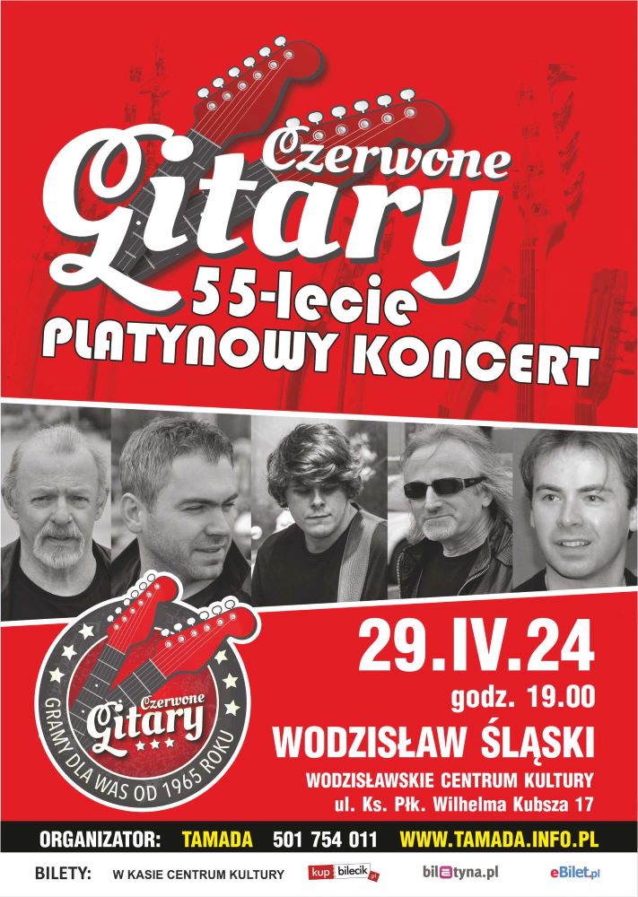 55-lecie Czerwonych Gitar w Wodzisławskim Centrum Kultury!