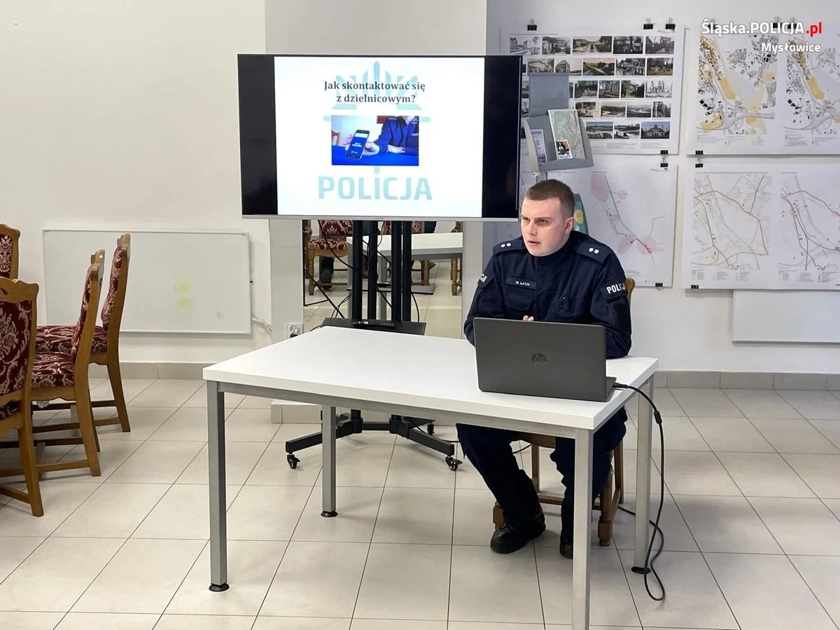 Mysłowiccy policjanci poprowadzili debatę o cyberbezpieczeństwie