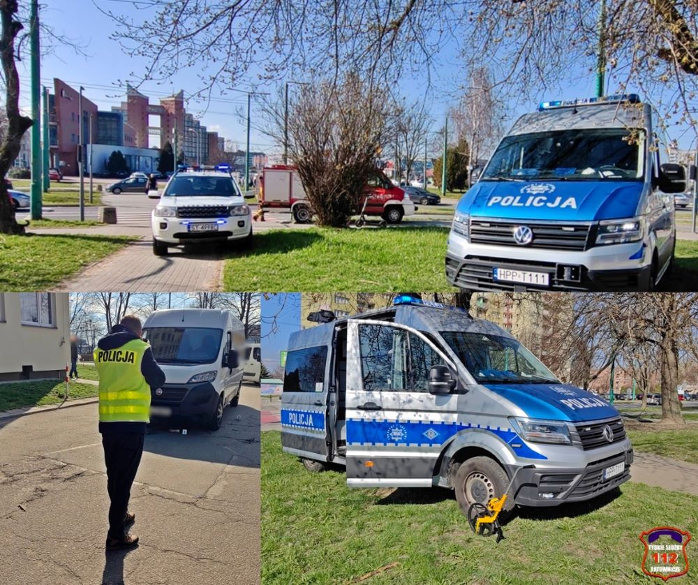 80-latka potrącona przez samochód dostawczy na ul. Dmowskiego