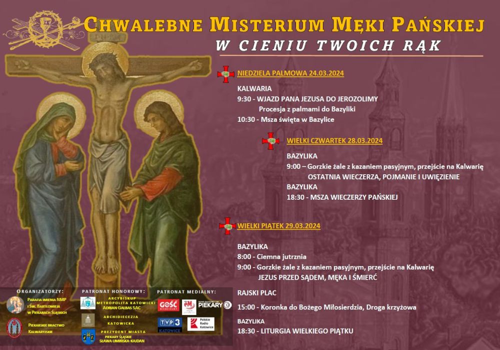 Chwalebne Misterium Męki Pańskiej 2024 w Piekarach Śląskich