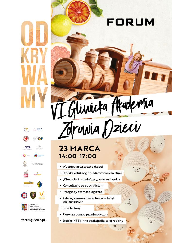 VI Gliwicka Akademia Zdrowia Dzieci już w najbliższą sobotę!