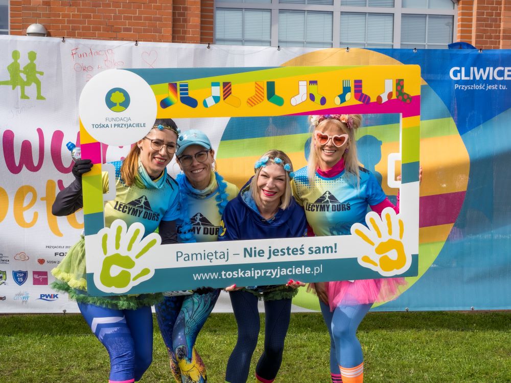 Gliwiczanie pobiegli w kolorowych skarpetkach by wesprzeć osoby z zespołem Downa!
