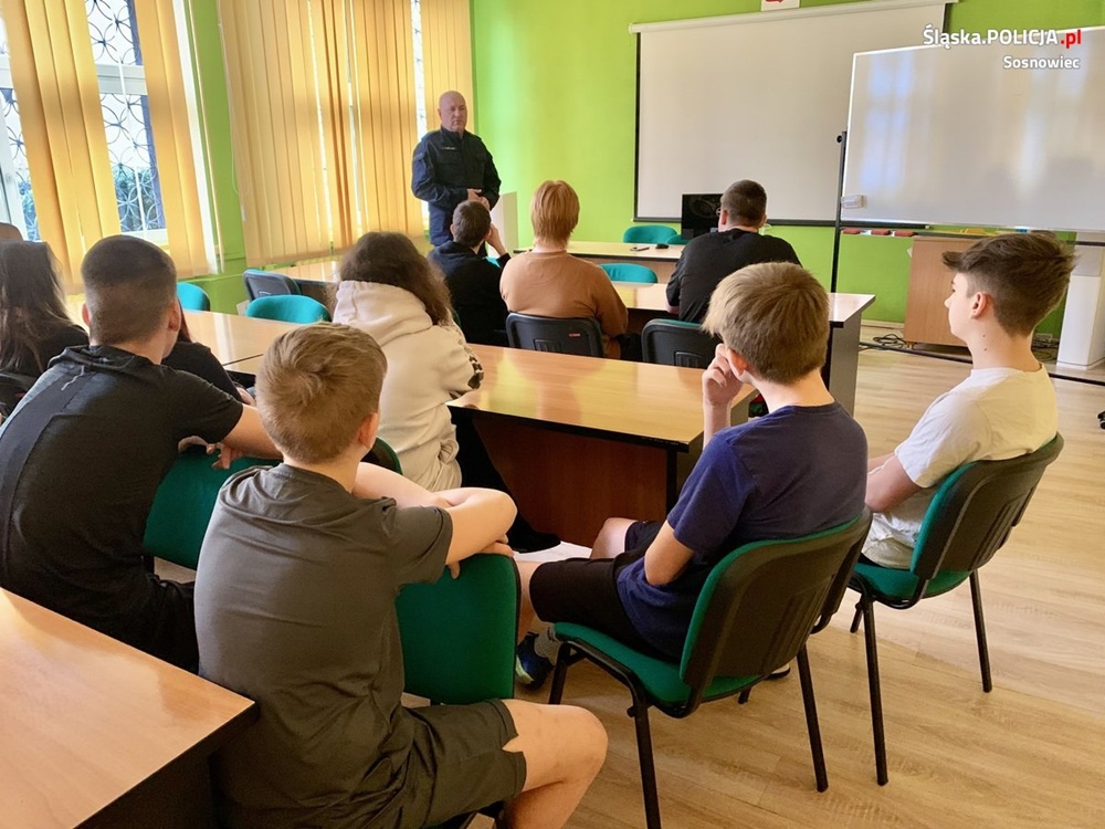 Dawka profilaktyki dla przyszłych grafików i logistyków Technikum nr 6 w Sosnowcu