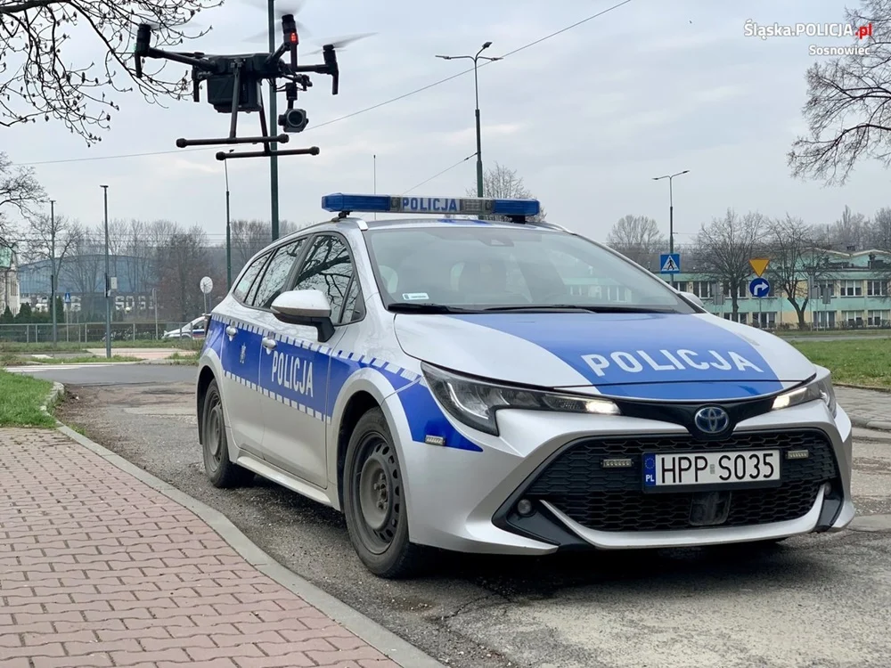 Działania "Bezpieczny Pieszy" ze wsparciem z powietrza