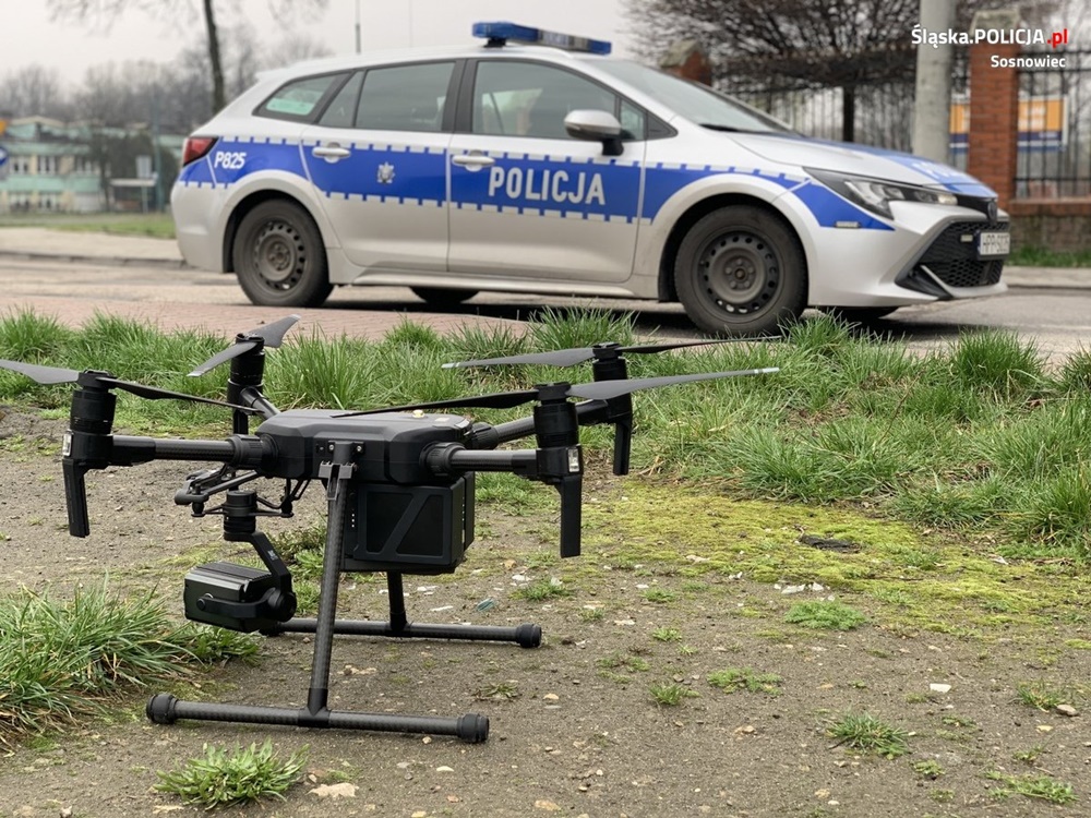 Działania "Bezpieczny Pieszy" ze wsparciem z powietrza