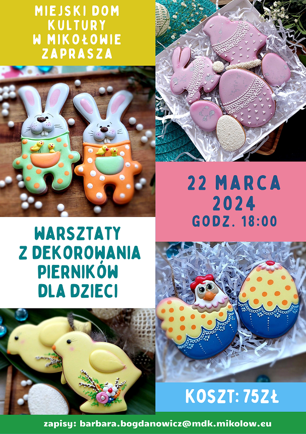 Wielkanocne warsztaty piernikowe dla dzieci w Mikołowie
