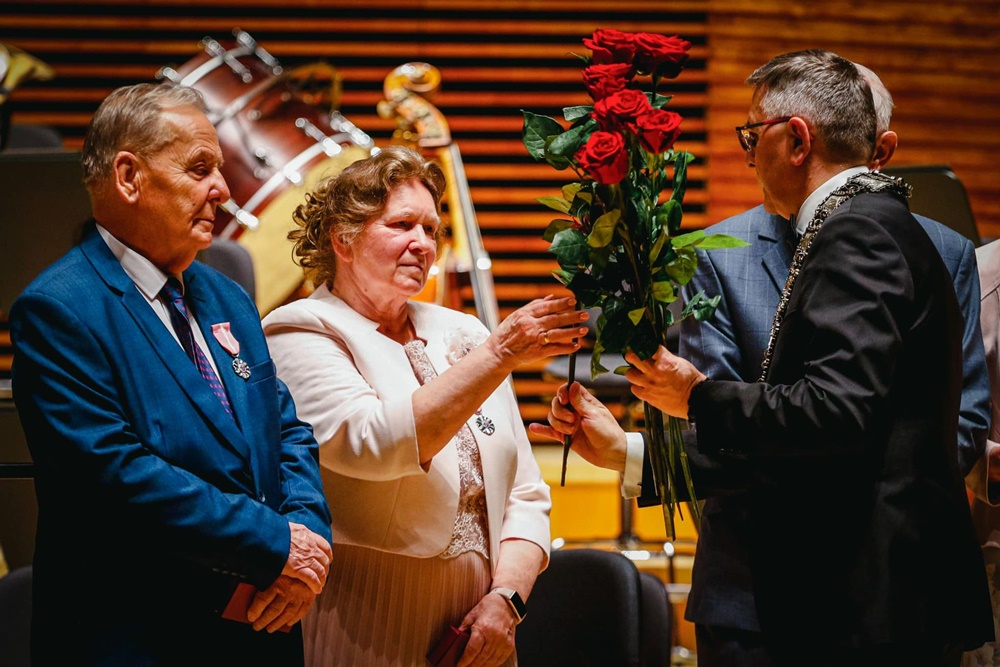 Mieszkańcy Katowic świętowali wyjątkowe jubileusze pożycia małżeńskiego