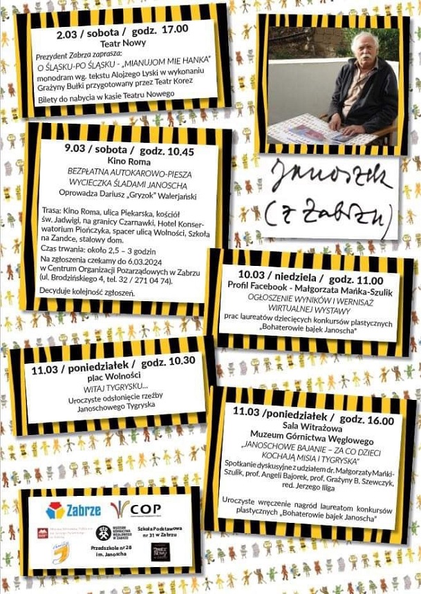 Zabrze świętuje 93. urodziny Janoscha! Sprawdź program