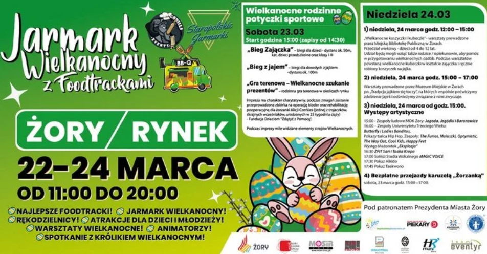 Jarmark Wielkanocny z foodtruckami na żorskim Rynku!