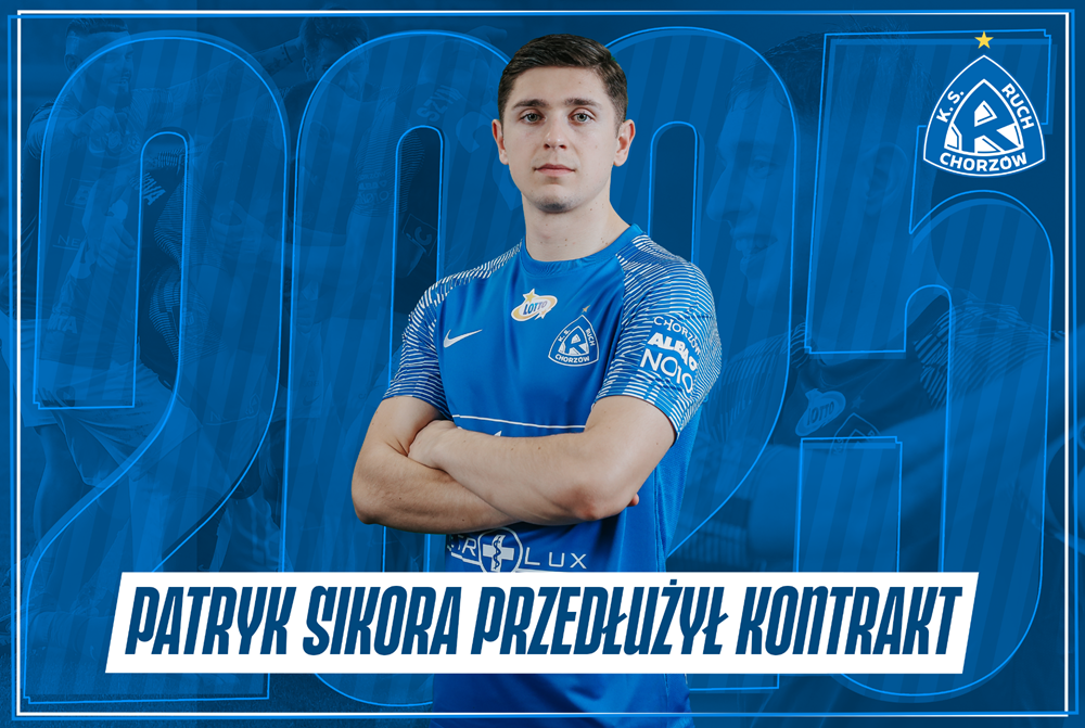 Patryk Sikora na dłużej z Ruchem Chorzów!