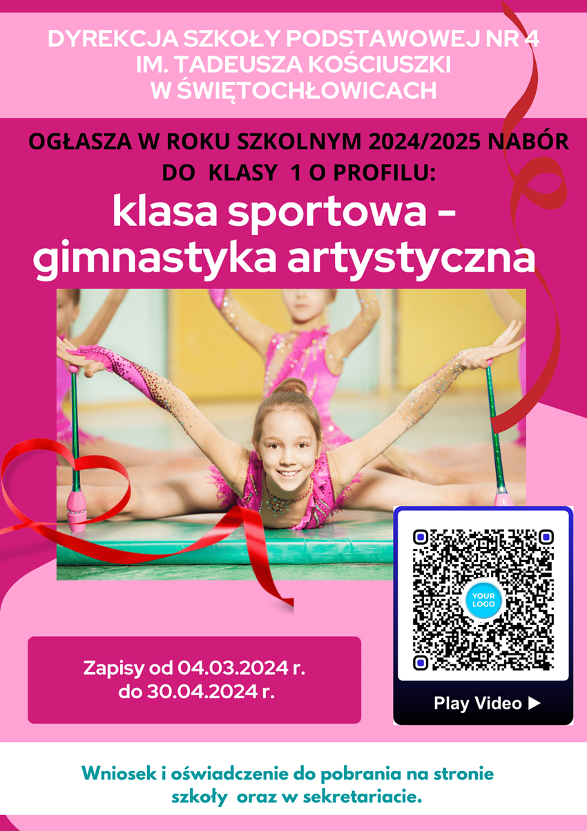 Świętochłowice: Rusza klasa o profilu gimnastyka artystyczna