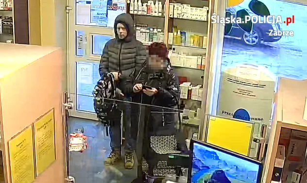 Kradzież gotówki w zabrzańskiej aptece. Rozpoznajesz sprawcę?