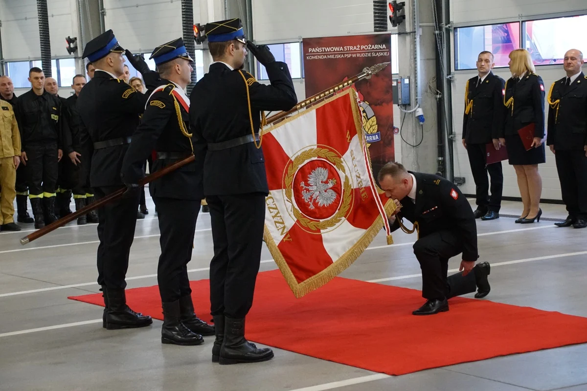 Ruda Śląska: Strażacy mają nowego komendanta. Został nim mł. bryg. Mariusz Kita