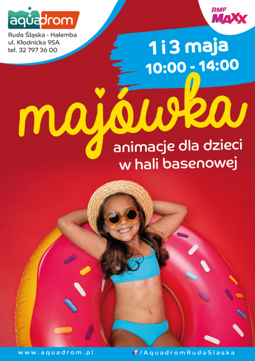 Majówka w Aquadromie. Relaks pod palmą i animacje w hali basenowej!
