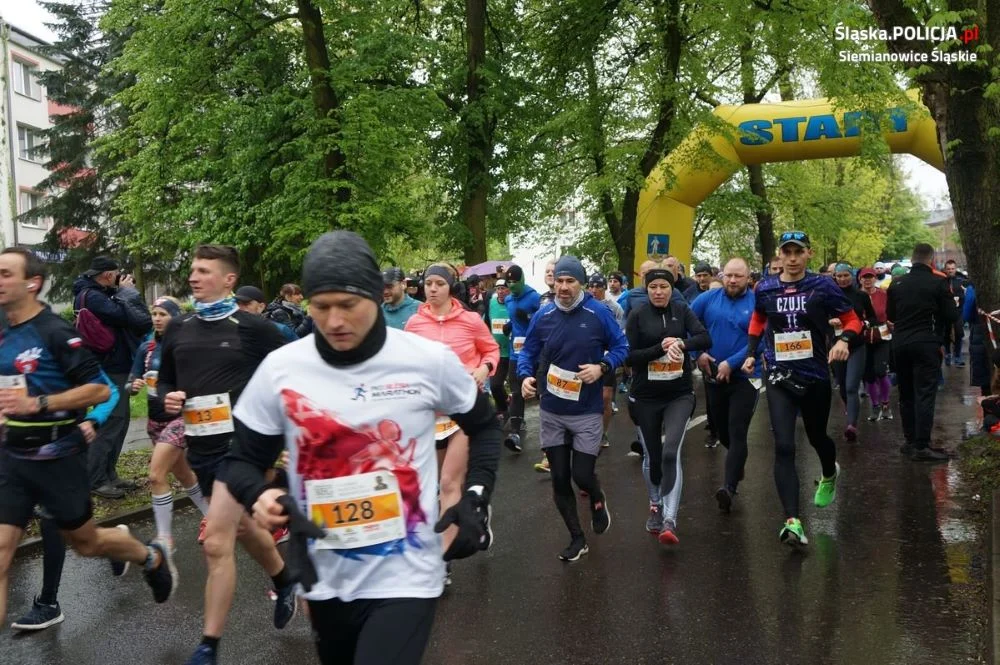 Siemianowiccy policjanci zabezpieczali II Siemianowicki Bieg i Nordic Walking