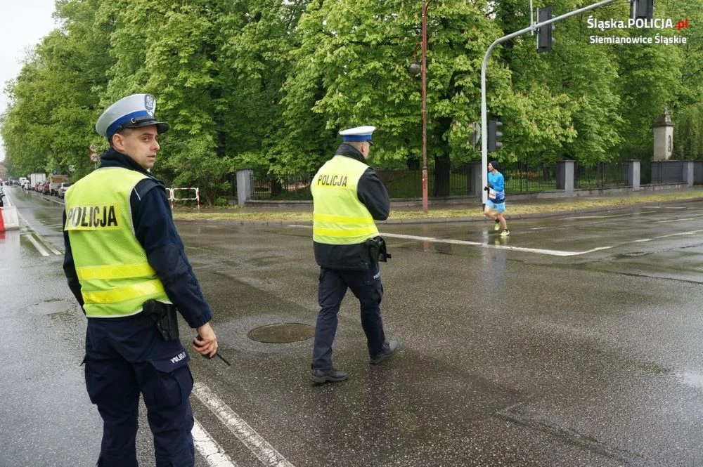Siemianowiccy policjanci zabezpieczali II Siemianowicki Bieg i Nordic Walking