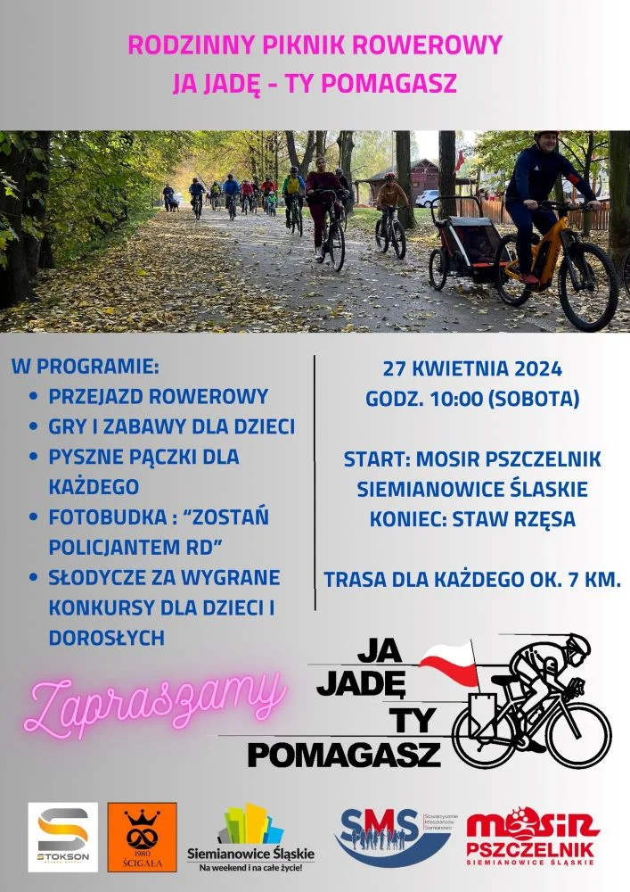 Rodzinny piknik rowerowy już w najbliższą sobotę! Przewidziano wiele atrakcji