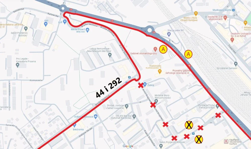 Uwaga pasażerowie linii 44 i 292! Zachodzą zmiany trasy przejazdu