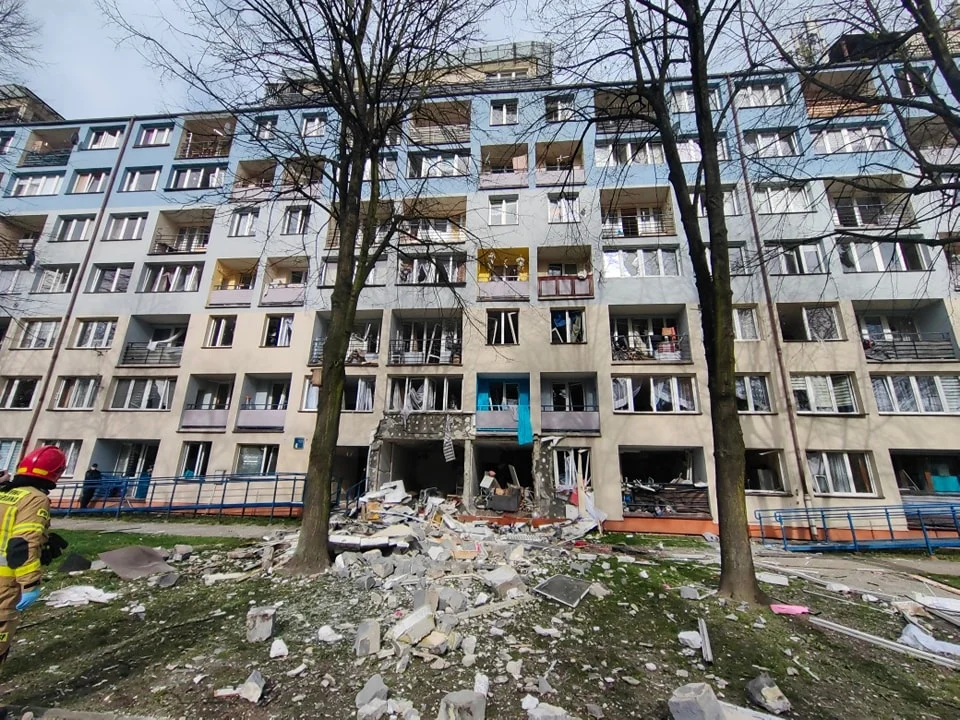 Wybuch gazu na ul. Darwina w Tychach. 13 osób zostało poszkodowanych!