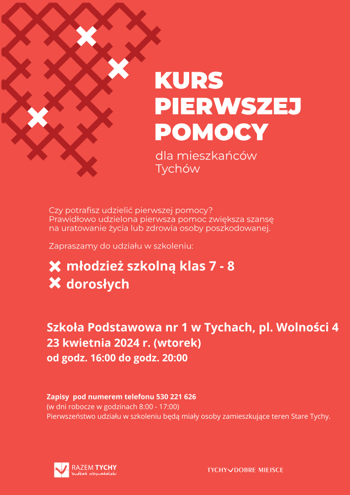 Kurs pierwszej pomocy w Tychach! Zapisz się i dowiedz się jak pomagać