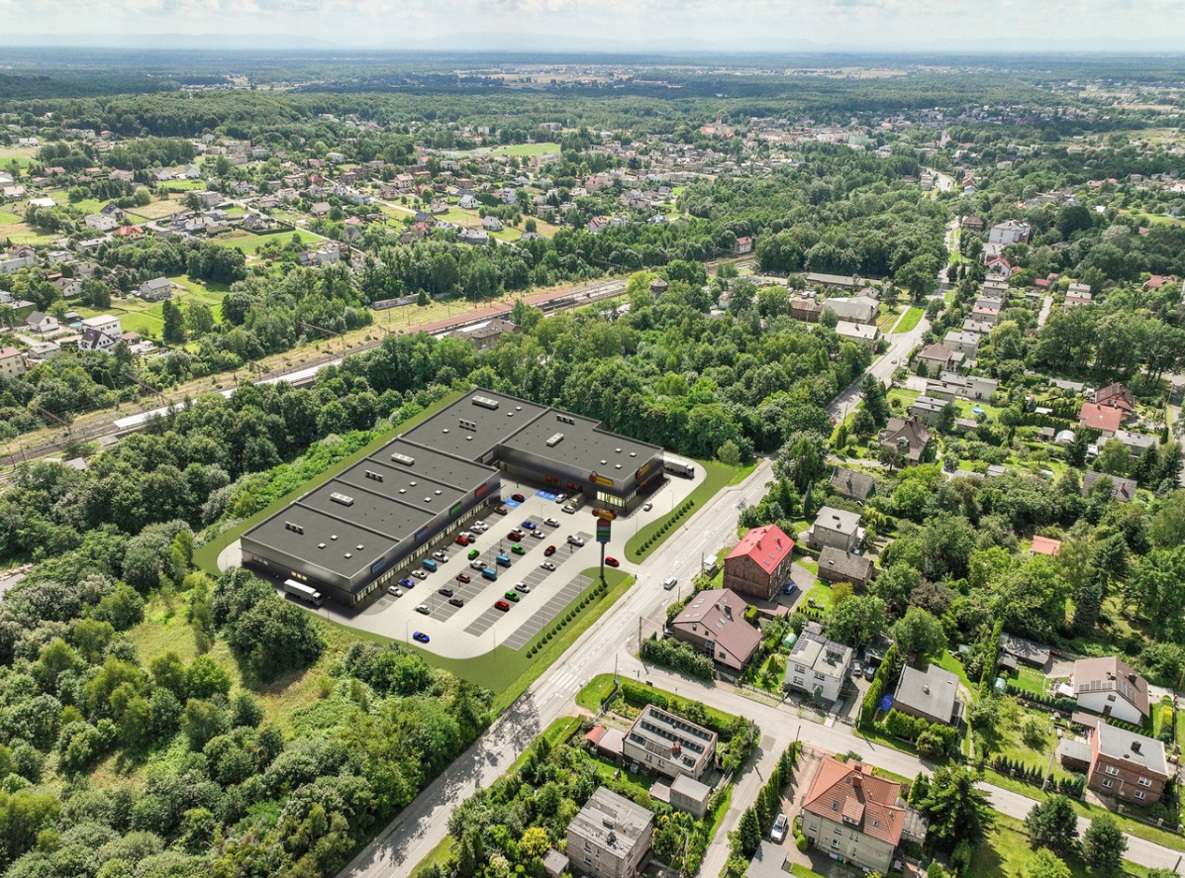 Plan budowy parku handlowego przy ul. Gliwickiej w Orzeszu