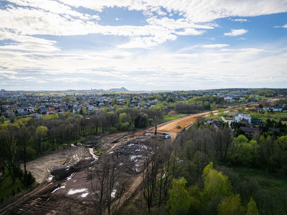 Na budowie praca wre! Trwają prace nad budową Drogi Regionalnej Racibórz - Pszczyna