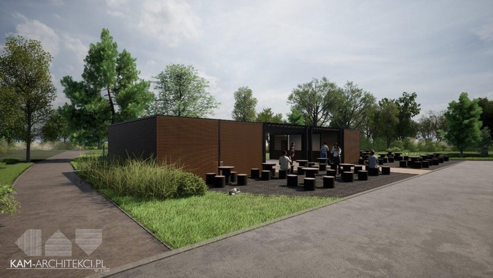 Wizualizacja projektu przy Tężni i Pluskadełku w Kamieniu