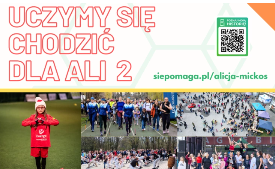 "Uczymy się chodzić dla Ali 2". Wydarzenie charytatywne w Sosnowcu