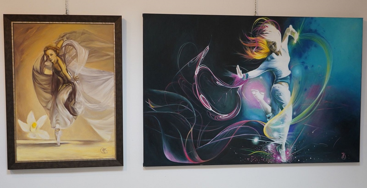 Wystawa Klubu Twórców Sztuki "Paleta" z Tychów w Miejskim Dom Kultury w Mikołowie