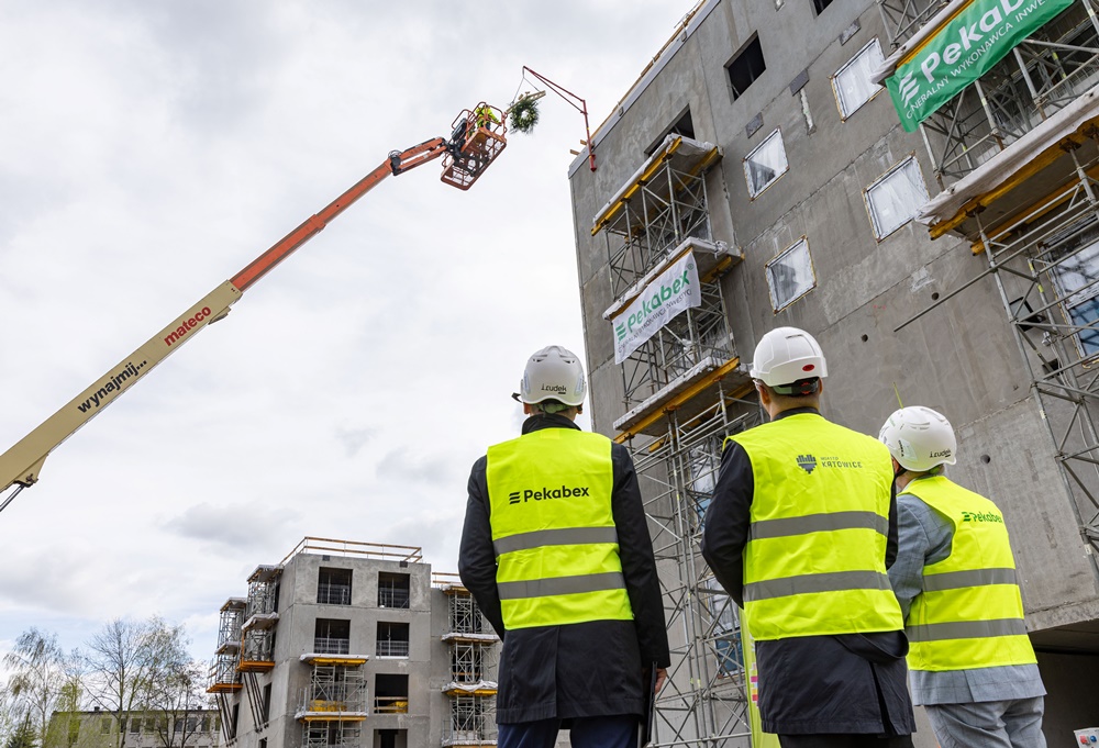 Na budowie nowego osiedla KTBS zawieszono wiechę