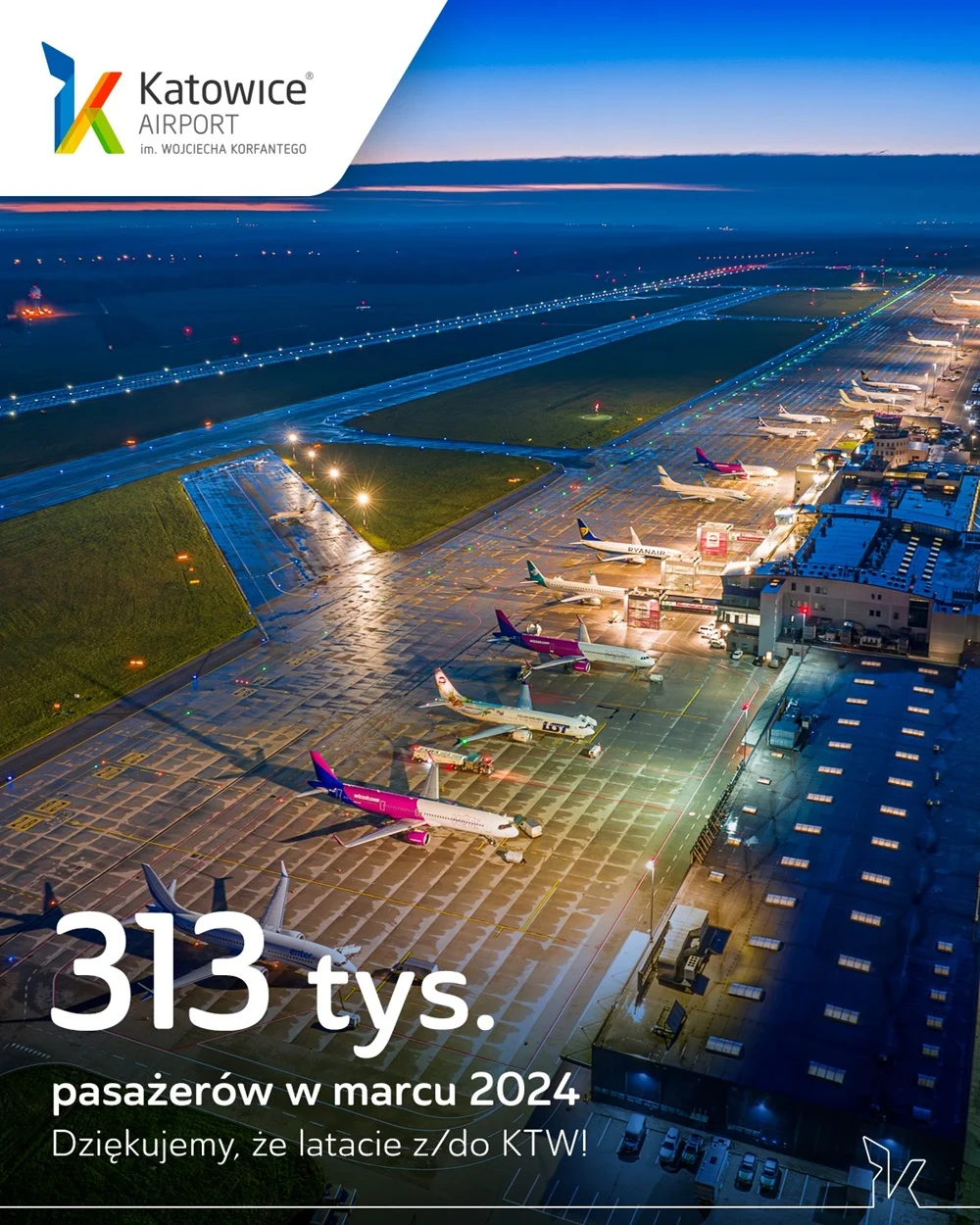 Za nami najlepszy marzec w historii Katowice Airport