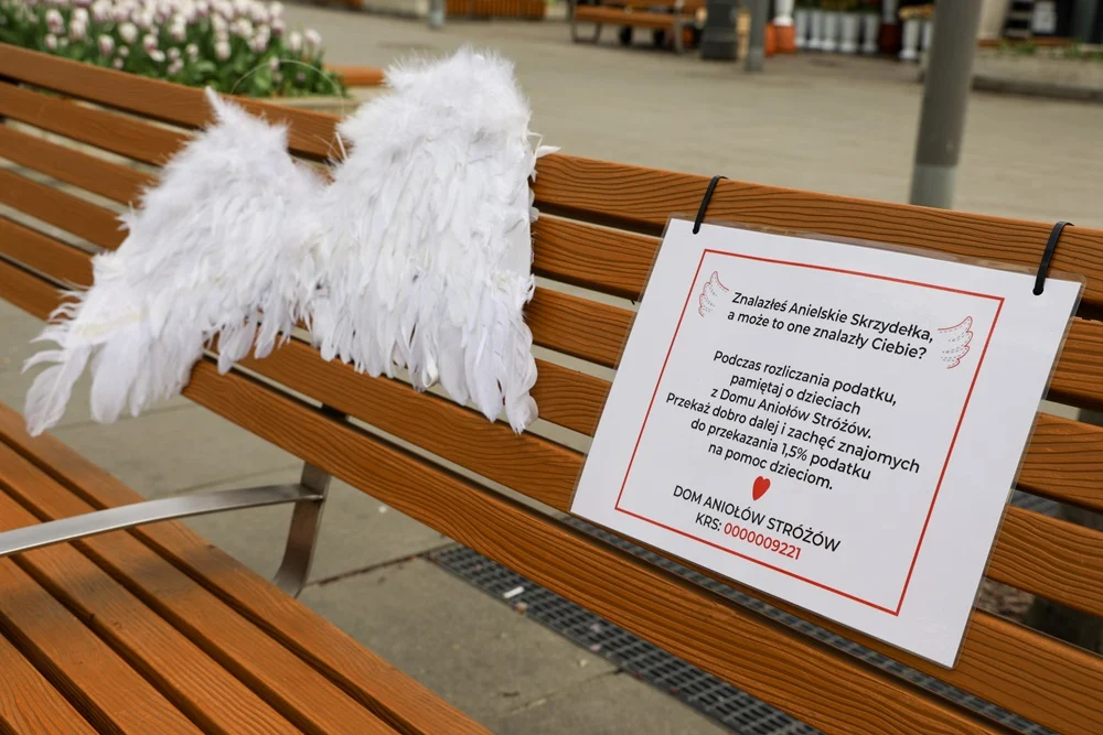 Oskrzydlone ławki w Katowicach zwracają uwagę na potrzeby dzieci